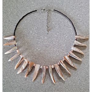 Handmade Shell & Pearl Adjustable Necklace
